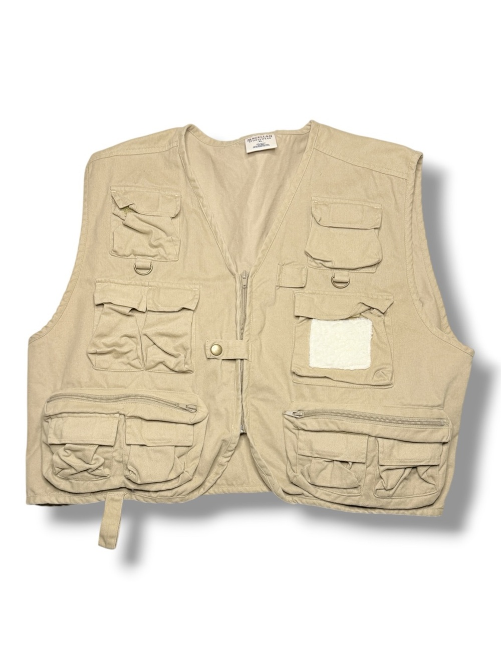 Magellan Vest Mens Sz XL Sportswear Fly Fishing Khaki Utility Camping Nature